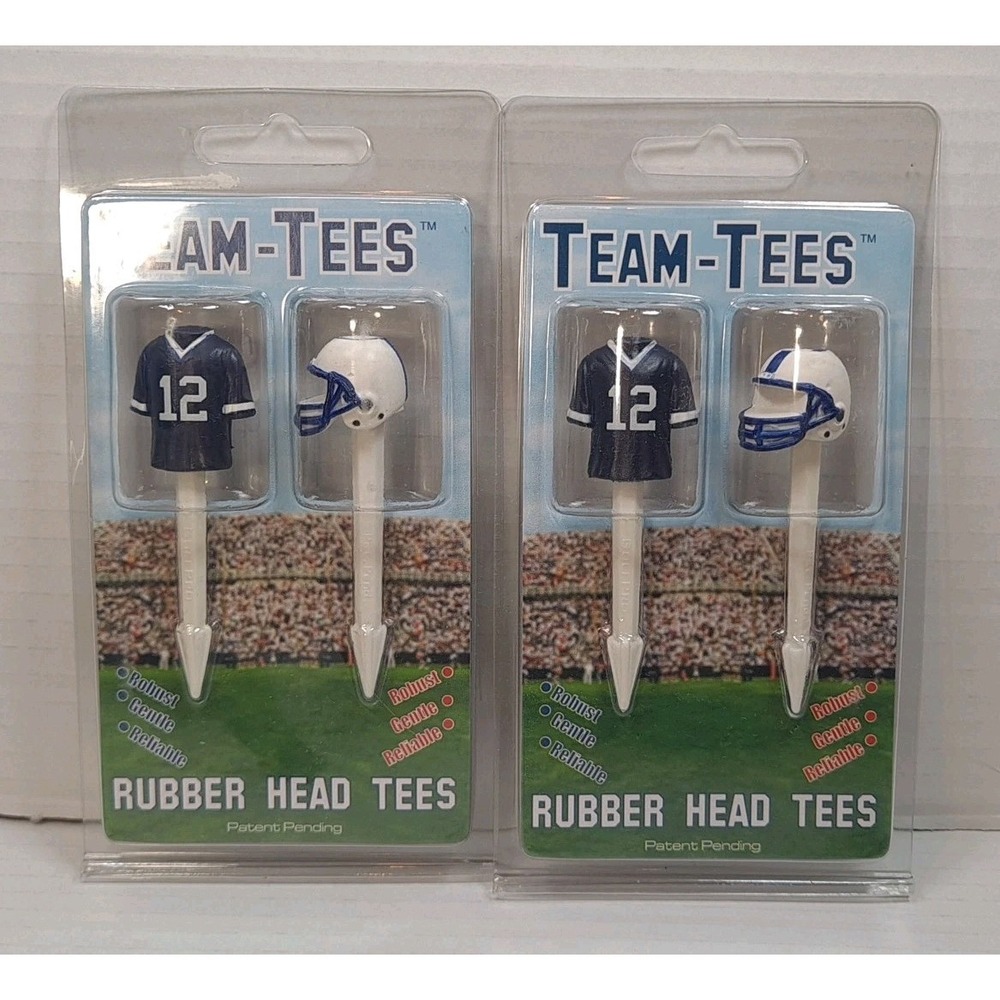 Penn State Nittany Lions Golf Tees Golf Pro Rubber Head, 4 Total Golf Tees